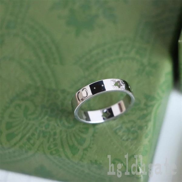 

multisize love ring men rings for women bright bague homme stars shape ins hollowed out elegance plated gold silver color wedding ring luxur