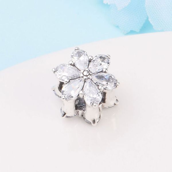 

925 sterling silver sparkling herbarium cluster bead fits european jewelry pandora style charm bracelets, Black