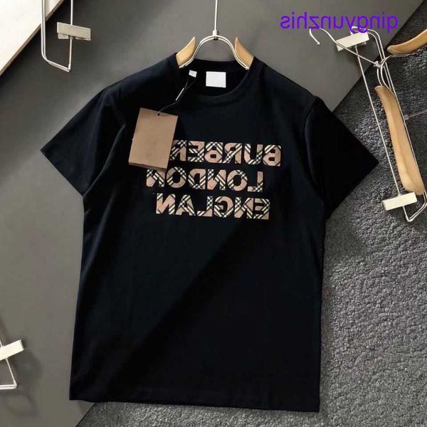 

designer clothes legal copy burbrerys t shirt online shop summer cotton 100 short sleeve ins fashion casual laydown crew neck op, White;black