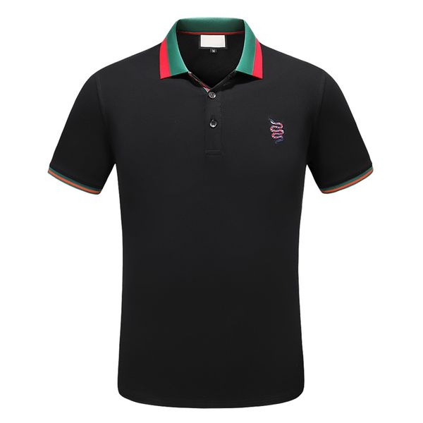 

men's stylist polo shirt luxury italian men's designer clothing short sleeve fashion men's summer t-shirt asian size m-3xl 03, White;black