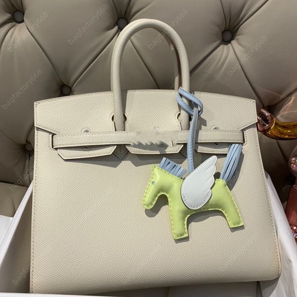 

10A top designer bag handbag high quality Tote Bag classic flap bag 30CM Genuine Leather Hand waxed line outside sewing luxury Fashion White bag 1:1 with box lady bags