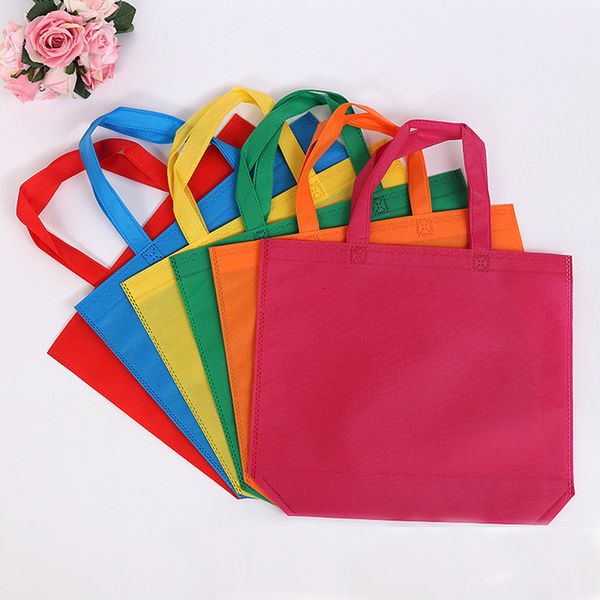 

shopping bags 20 piecelot custom printing nonwoven bag portable shopping for promotion and advertisement 80g fabric 230404