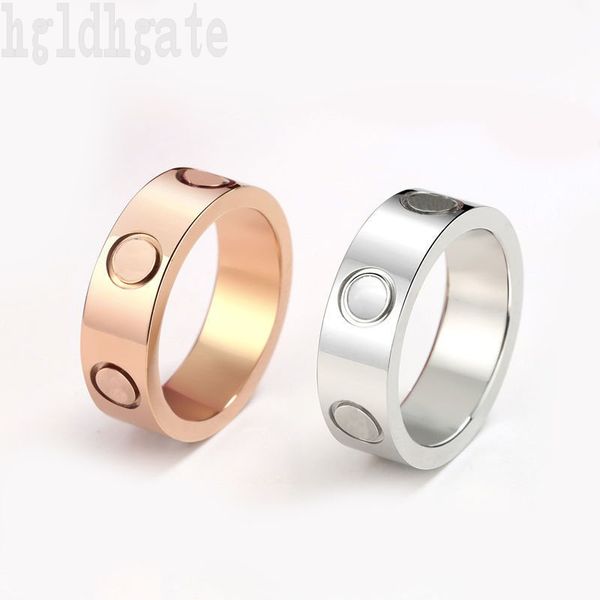 

pure color mens ring classic style wedding rings luxury designer for women wed promise have bague homme engagement ring jewelry accessories, Silver