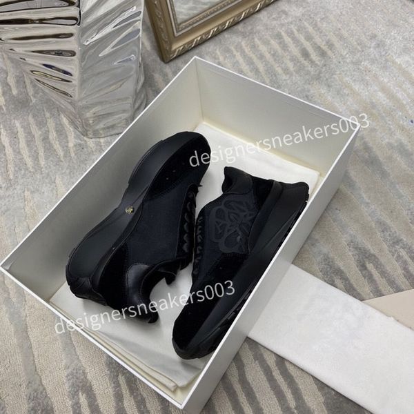 

brand designer men casual shoes women rubber flat shoes lace-up sports shoes fashion running shoes soft and comfortable platform shoes2023, Black