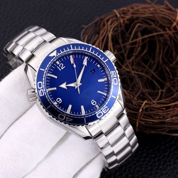 

wristwatches for men 2023 new mens omegas watches diameter all dial work mechanical watch luxury brand brei a9, Black;brown