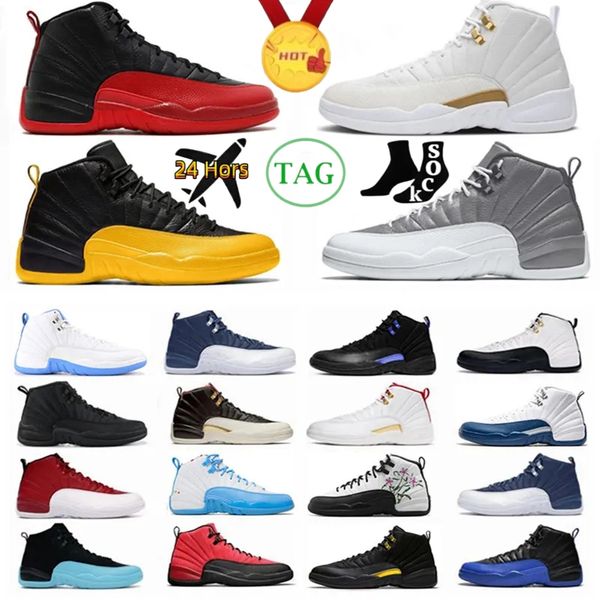 

jumpman 12 12s mens basketball shoes xii male and female stealth balck taxi royalty playoffs lce cream fiba lndigo rice white brown grape me