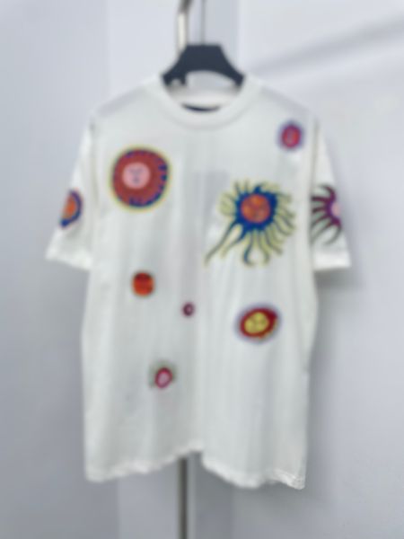 

23ss early spring men's t shirts italy paris men women high street fashion short sleeves os t-shirts summer breathable tee bl0403, White;black