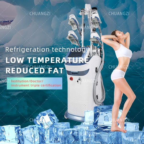 

2023 beauty items 360 cryo fat ing double chin and body slimming device 5in1 40k cavitation vacuum rf machine