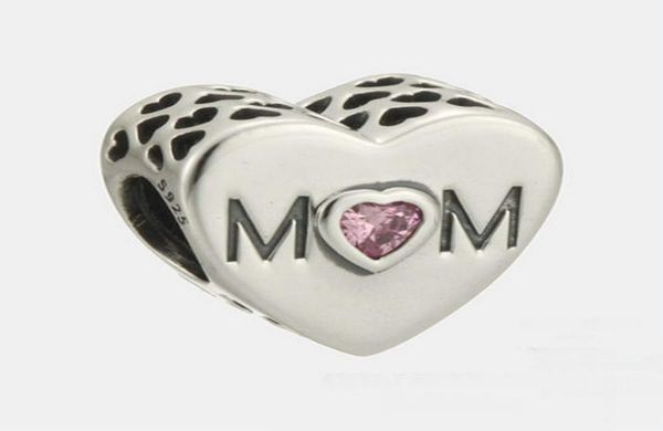 

mom herat charms sterling silver fits for diy style bracelets mothers day 791881pcz h98849255, Bronze;silver