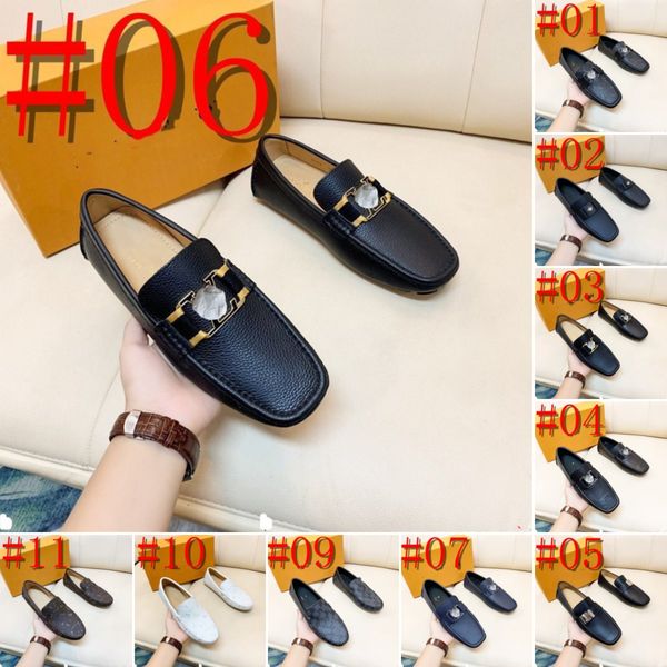 

l6/20model genuine leather luxury loafers men driving shoes big size 46 slip on flats cow leather casual shoes designer italian wedding mens, Black