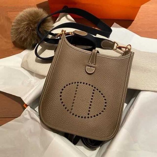 

handbags h bags leather her evel shoulder lyn mus mini luxury leisure casual brand hollow bucket layer cow leather litchi pattern leather wo