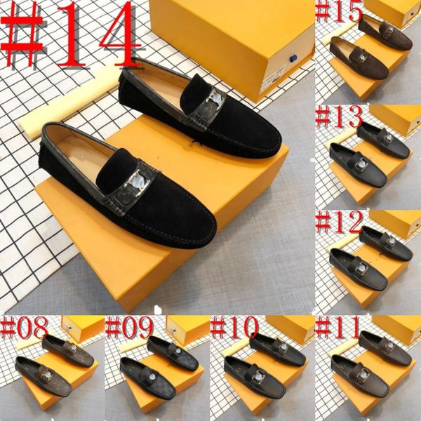

l10/15model genuine leather loafers driving shoes fashion casual shoes original design summer flats moccasins men size 38-46, Black