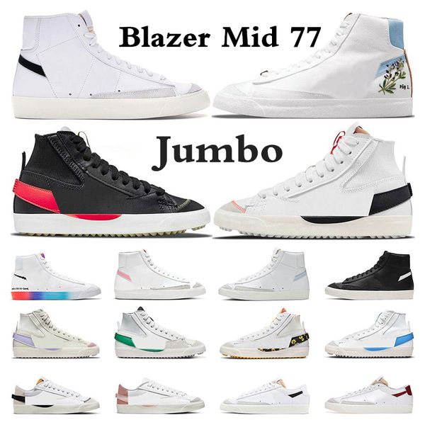 

mid blazer 77 vintage white black running shoes for men women blazers jumbo indigo celetine blue lucid green platform mens trainers sneakers