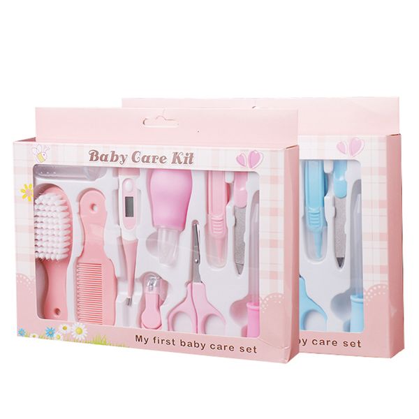 

grooming sets lazychild 10pcs baby care products set born infants nail clipper scissors comb hair brush kits kids cutter kit 230404