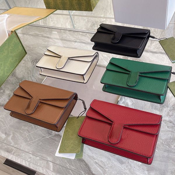 

Women Crossbody Bag Top Designer Shoulder Bags Diamonds Tote Wallet Mini Wallet Leather Clutch Pack Flap Purse 5 Solid Color Handbag Lady Wallets Evening Purses, Green