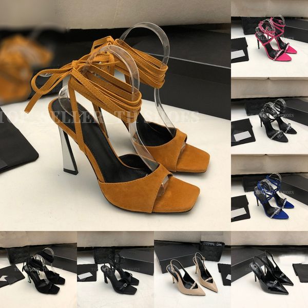 

designer high heels sandal women slingback-pumps dress shoe suede leather pearl wedding shoes, Black