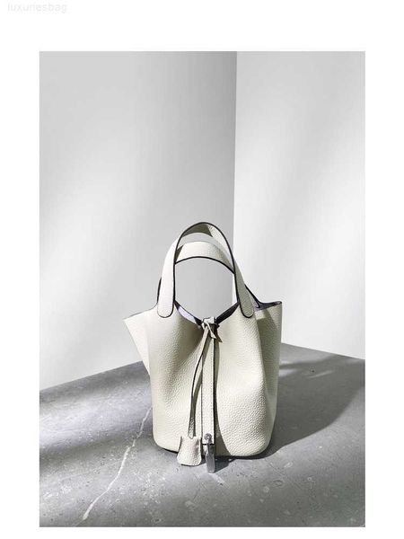

designer luxury small genuine vegetable basket contrast soft leather bucket handbag women's guangzhou bagaqsrn1o5 picotin