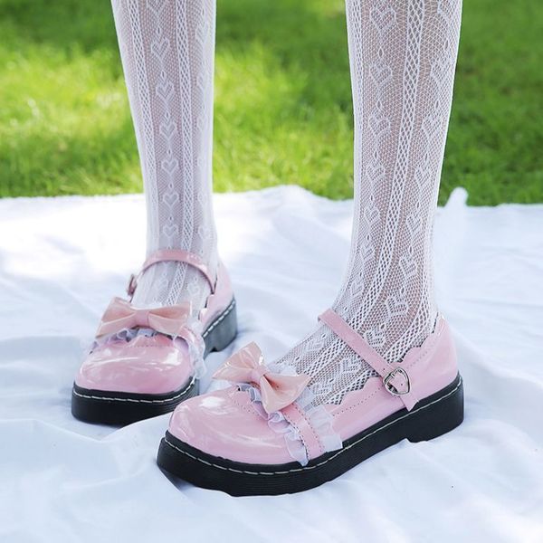 

dress shoes lolita shoes japanese women's sweet pink role-playing shoes kawaii shoes lolita snakes cute shoes kawaii zapatilla mujer 23, Black