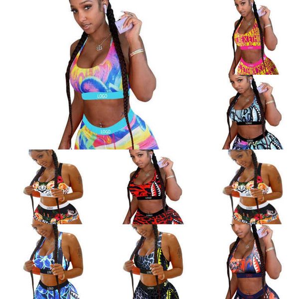 

2023 summer women clothing bikini tracksuits two piece short set designer slim bikini vest bra and shorts swimwear suit beachwear, Gray