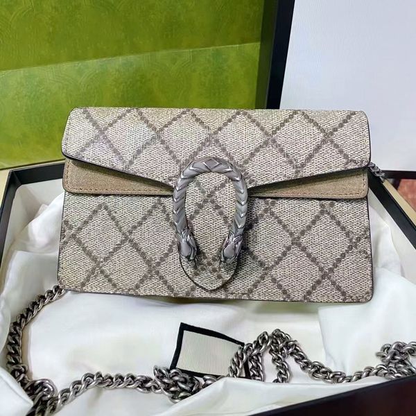 

mini luxury tote handbag snake designer shoulder bag womens crossbody messenger satchel bags clutch mens gym metal silver chain small square