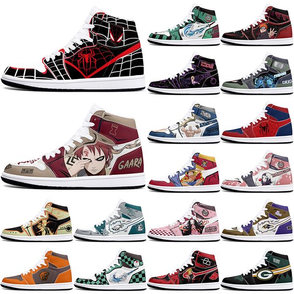 

New diy classics customized shoes sports basketball shoes 1s men women antiskid anime fashion customized figure sneakers 36-48 357242