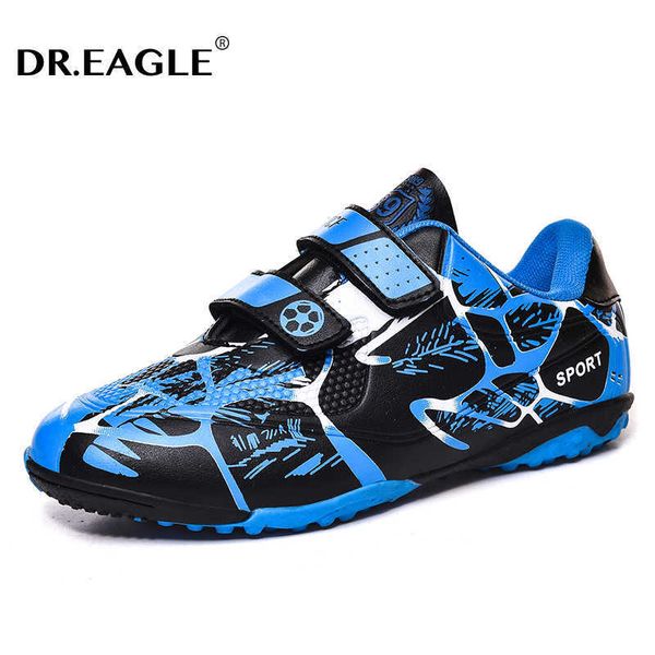 

athletic outdoor dr.eagle original indoor centipede child soccer shoes boy football boots kids soccer cleets sports shoes futsal original fu, Black