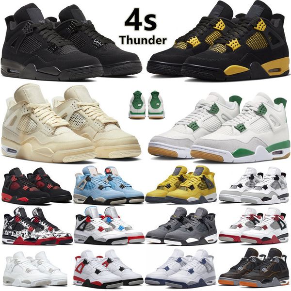 

shoes 4 4s shoes thunder military black cat canvas sail fear pack red cement university blue that men women