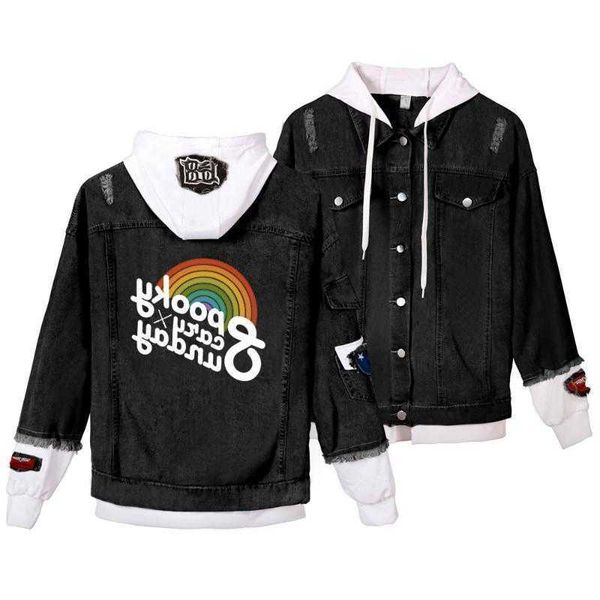 

Men's Jackets Spooky Scary Sunday Denim Jacket Casual Jeans Hoody Unisex Fashion Sweatshirt Letter Print ClothesMen's, Blueb-ym02766
