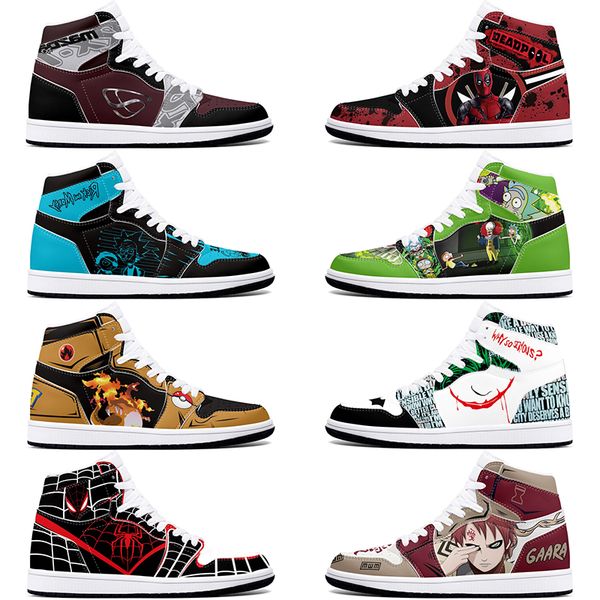 

New diy classics customized shoes sports basketball shoes 1s men women antiskid anime fashion customized figure sneakers 36-48 321501