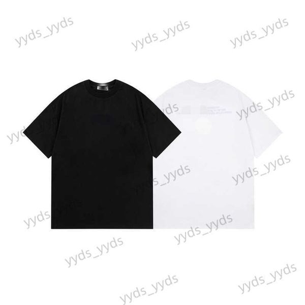 

designer men's t-shirts summer new embroidery letter compass print women's casual cotton short sleeve t230404, White;black