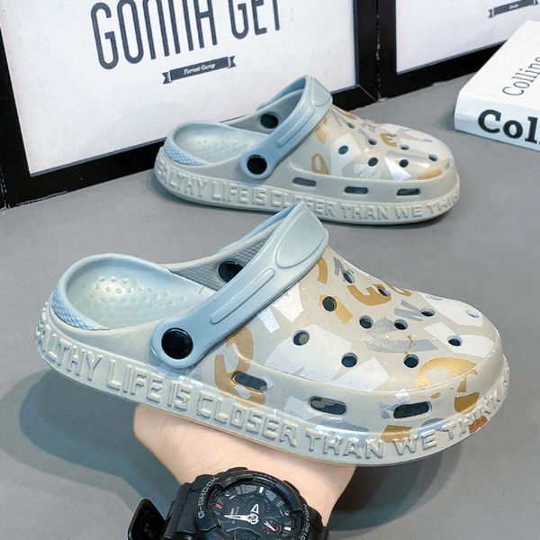 

Summer New Children's Hole Shoes Home Baby Anti Slip External Wear Thick Soft Sole Kids Flip Flops Sandals, White black