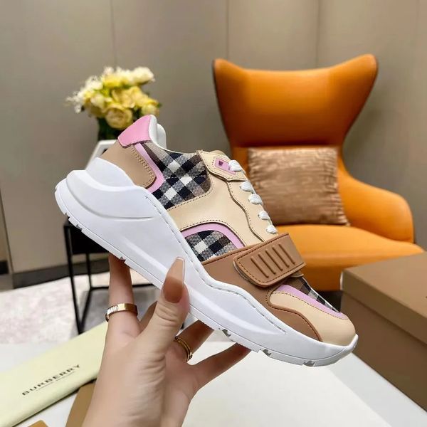 

platform fashion designer sneakers striped casual shoes men women vintage sneaker trainer season shades flats trainers brand classic outdoor, Black