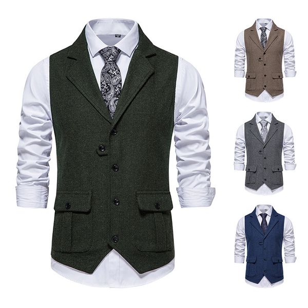 

men's vests suit with vest 230404, Black;white