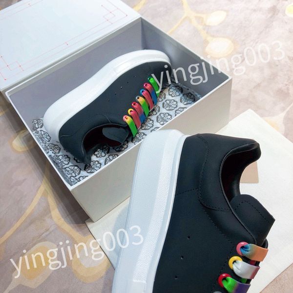 

2023 new luxury trainer sneakers fashion designer mens womens shoes genuine leather sneaker hl210210, Black