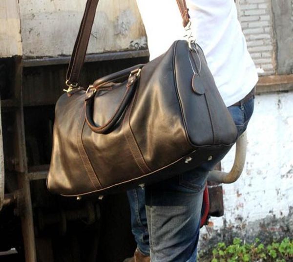 

54cm highend quality classical fashion duffel bags men travel bags large capacity holdall luggage3107991