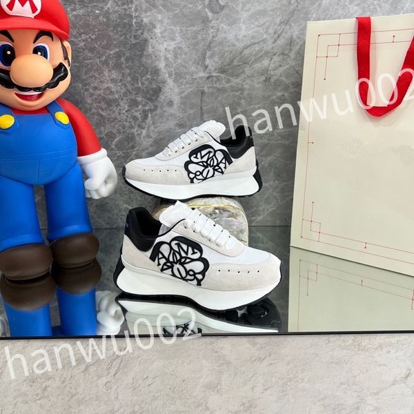 

luxury sneakers shoes men's technical fabric casual walking rubber sole party wedding runner trainers, Black