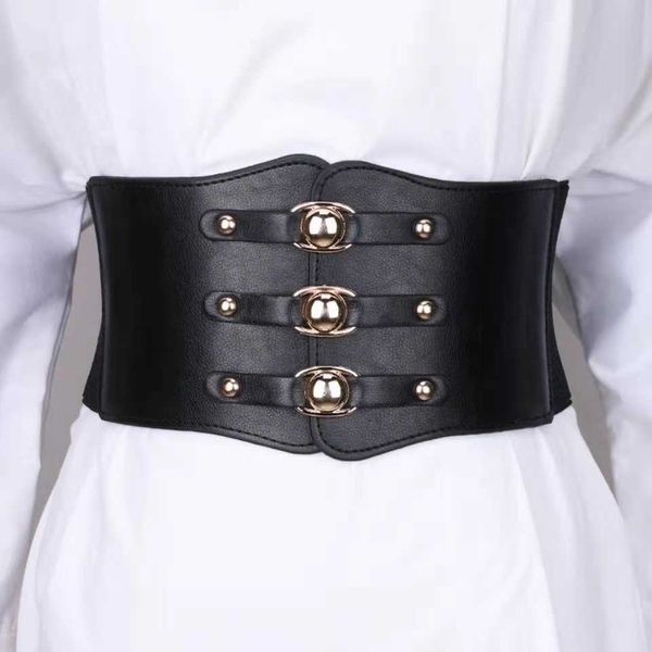 

belts 11cm elastic wide corset belts for women waist plus size belt female dress waistband big stretch cummerbunds clothes accessory z0404, Black;brown