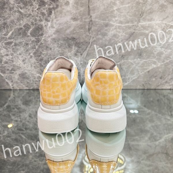 

2023 new sneakers designer shoes men casual shoes women sneaker leather shoe calfskin trainer rubber platform trainers, Black