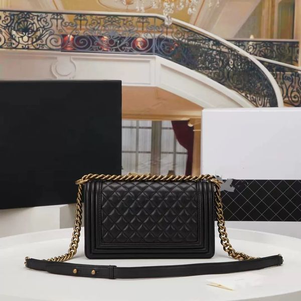 

fashion designer woman bag women shoulder bag handbag purse original box genuine leather cross body chain high grade quality, Red;black