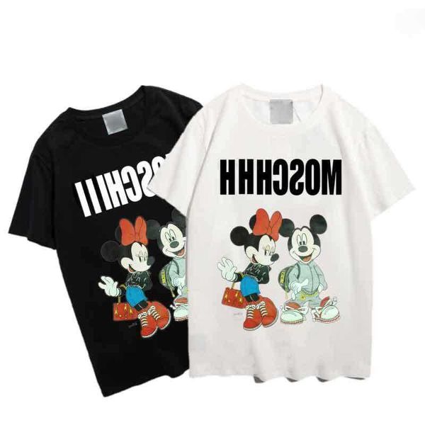 

plus tees summer mens designers t shirt luxurys letter moschnooo tshirts clothing short sleeved tee us size s- wholesale love gifts, Black;brown