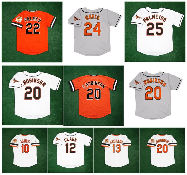 

orioles frank robinson baltimores baseball jersey jim palmer eric davis rafael palmeiro adam jones will clark manny machado home road men 30, Blue;black