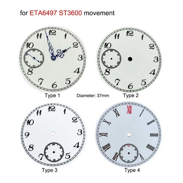 

repair tools kits 37mm watch dial for eta 649700 st3600 movement modified dials wn hands no luminous 230404