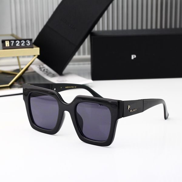 

luxury designer sunglasses man women sunglasses black frame alphabet design seaside driving wear beach sunglasses retro frame luxury design, White;black