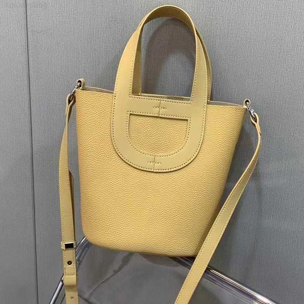 

designer luxury pig nose vegetable basket intheloop genuine leather women's cowhide bucket bag1acj82aj picotin