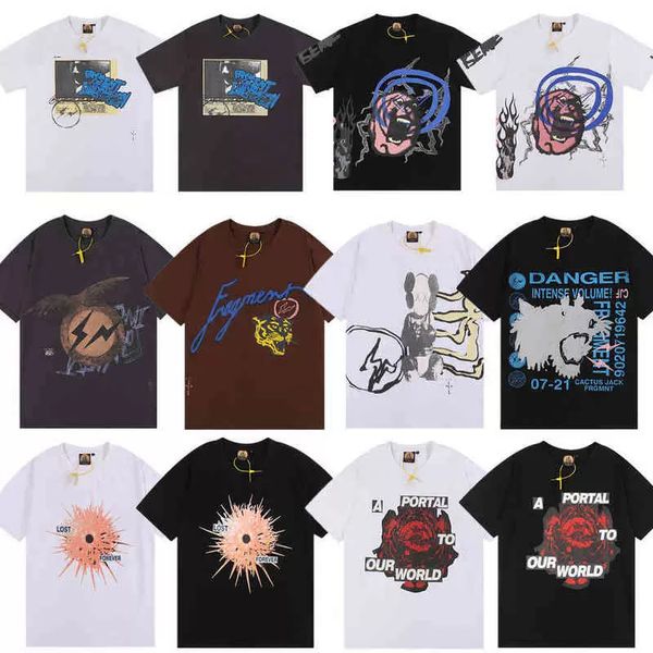 

designer t shirt tee travis t shirt mens womens printed fashion branded casual tees short sleeve oversized luxury hip hop tshirt, Black;brown