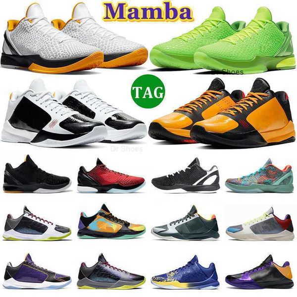 

6 mamba protro basketball shoes men grinch mambacita sweet 16 del sol challenge red all-star bruce lee mens trainers outdoor sports sneakers