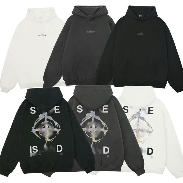 

designers stone women pullover long hooded jumper women compass, Black