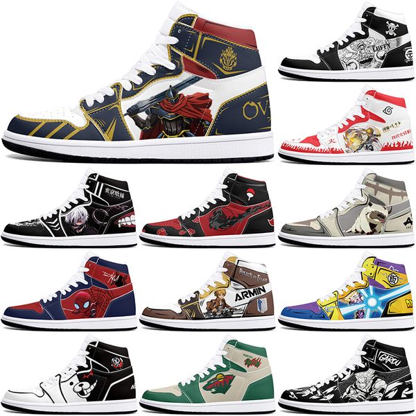 

New diy classics customized shoes sports basketball shoes 1s men women antiskid anime fashion customized figure sneakers 405308