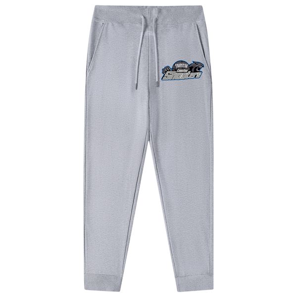 

trapstar new baggy pants men's and women's classic casual fashion trend plush sanitary pants simple cotton casual pants, Black