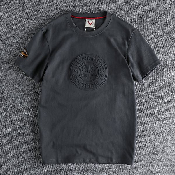 

men's t-shirts summer embossed lettering pattern for european american short sleeve o-neck 100% cotton t-shirt plus size 230404, White;black